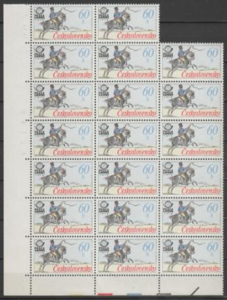 2255 / 2256 větší celek 20 známek ** - 1977 - PRAGA 1978